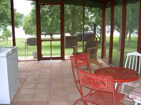 Porch with view of Lake LBJ