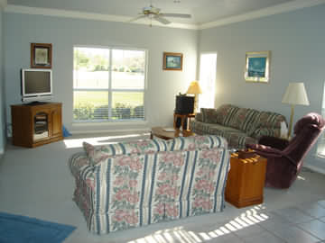 Living Room of the Lake House