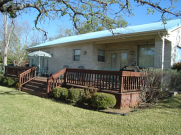 Back of the Lake House facing Lake LBJ