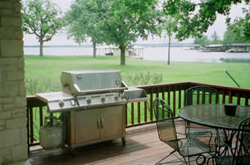 View from the deck of the lake house